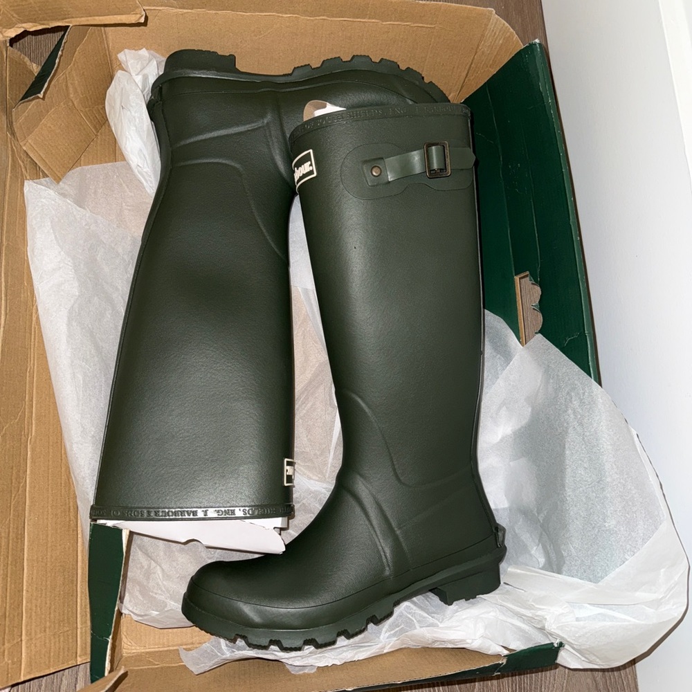 Barbour Green Bede Wellington Winter & Rain Boots